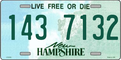 NH license plate 1437132