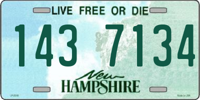 NH license plate 1437134