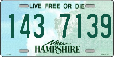 NH license plate 1437139