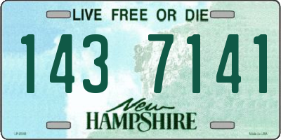 NH license plate 1437141