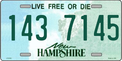 NH license plate 1437145