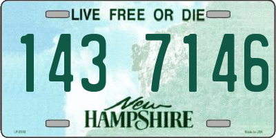 NH license plate 1437146