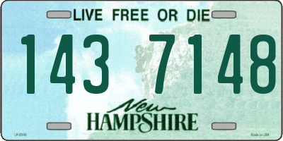 NH license plate 1437148