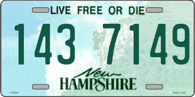 NH license plate 1437149