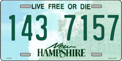 NH license plate 1437157
