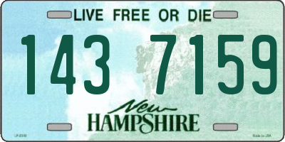 NH license plate 1437159