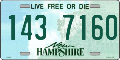 NH license plate 1437160