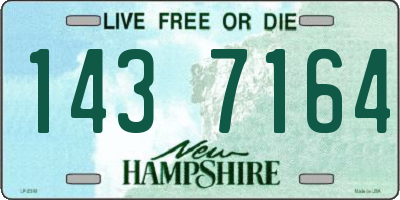 NH license plate 1437164