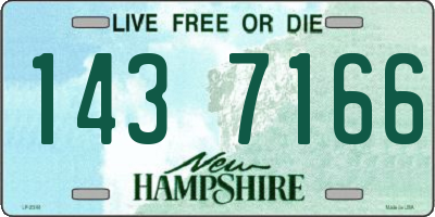 NH license plate 1437166