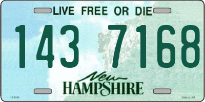 NH license plate 1437168
