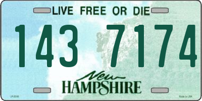 NH license plate 1437174