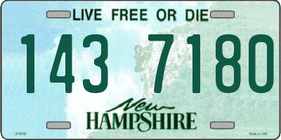 NH license plate 1437180
