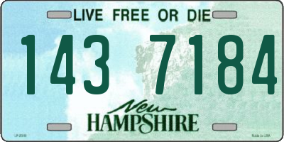 NH license plate 1437184
