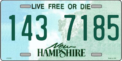 NH license plate 1437185