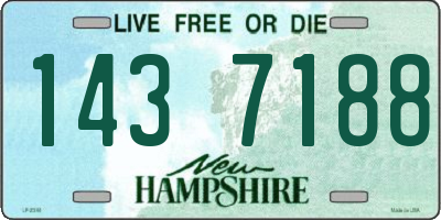 NH license plate 1437188