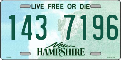 NH license plate 1437196