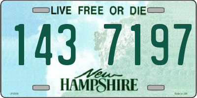 NH license plate 1437197