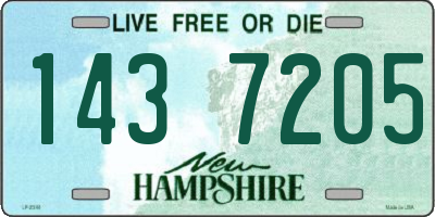 NH license plate 1437205