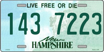 NH license plate 1437223