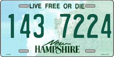 NH license plate 1437224