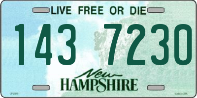 NH license plate 1437230