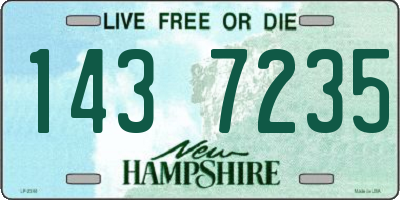 NH license plate 1437235