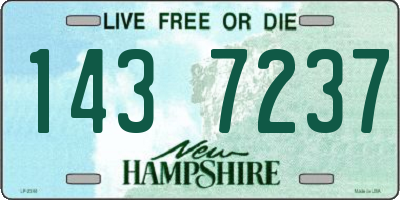 NH license plate 1437237