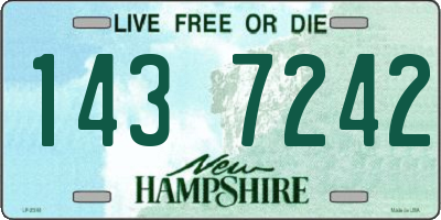 NH license plate 1437242