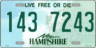 NH license plate 1437243
