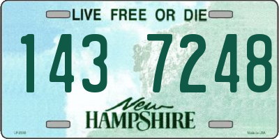 NH license plate 1437248