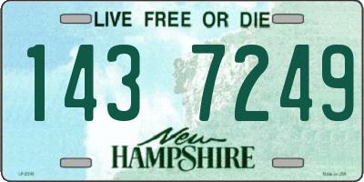 NH license plate 1437249
