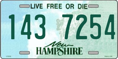 NH license plate 1437254