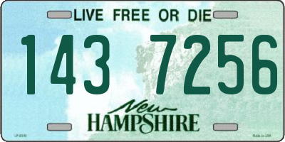 NH license plate 1437256