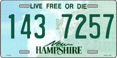 NH license plate 1437257