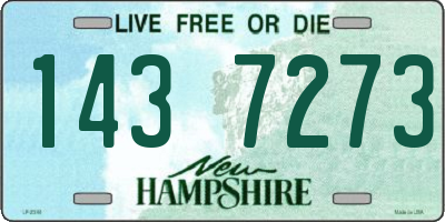 NH license plate 1437273