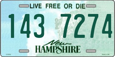 NH license plate 1437274