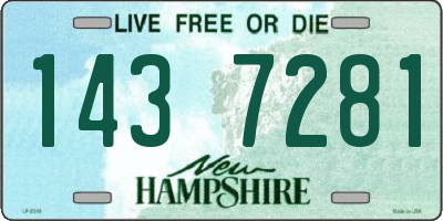 NH license plate 1437281