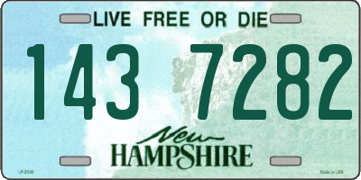 NH license plate 1437282