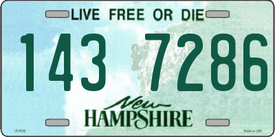 NH license plate 1437286