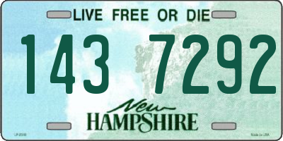NH license plate 1437292