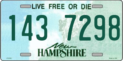 NH license plate 1437298