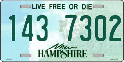 NH license plate 1437302