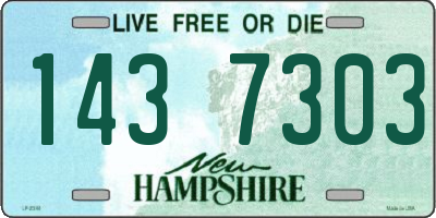 NH license plate 1437303