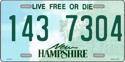 NH license plate 1437304