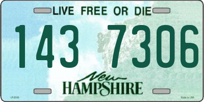 NH license plate 1437306