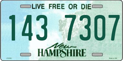 NH license plate 1437307