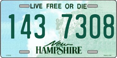 NH license plate 1437308