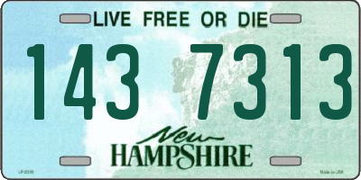 NH license plate 1437313