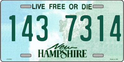 NH license plate 1437314