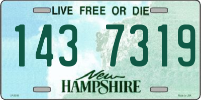 NH license plate 1437319